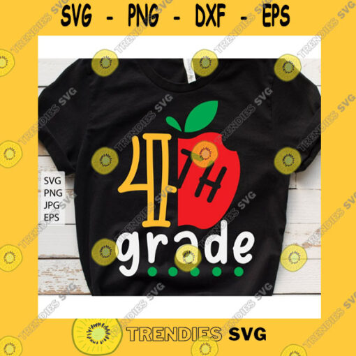 School SVG 4Th Grade Svg Fourth Grade Svg Back To School Svg First Day Of School Svg Hello 4Th Grade Svg Kids School Design School Shirt Svg File