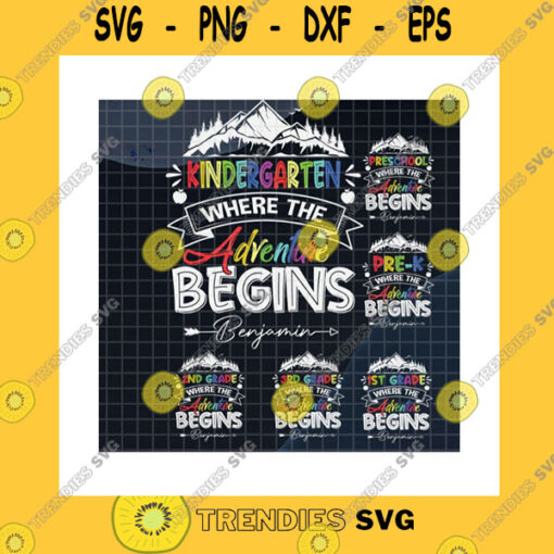 School SVG Bundle Where The Adventure Begins SvgCustom GradePersonalized DesignBack To SchoolTeacher LifeLove All GradeCricut