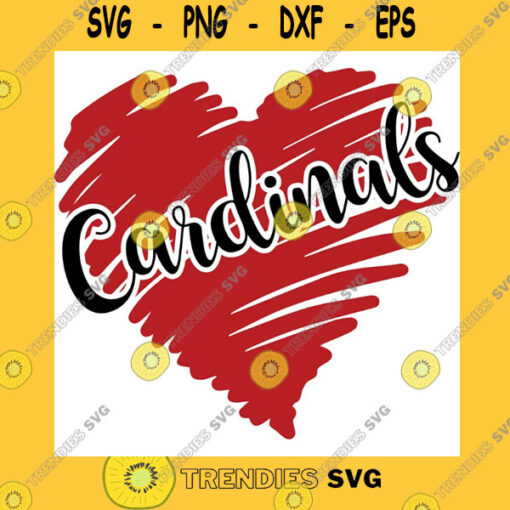 School SVG Cardinals Svg High School Mascot School Spirit Cardinals Head Sport Cardinals Cricut Cut Files Silhouette School Pride