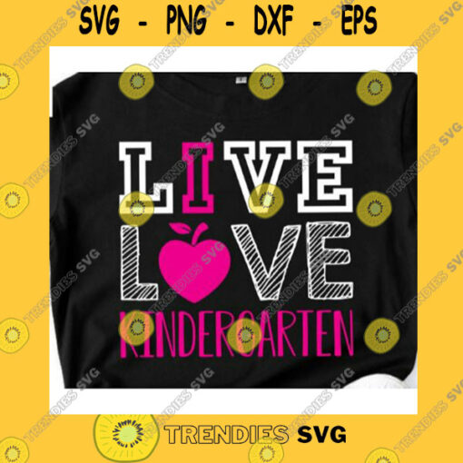 School SVG I Love Kindergarten Svg Mini Student Svg Back To School Svg School Shirt Svg Cricut SvgSilhouette First Day Of School SvgGirls Svg