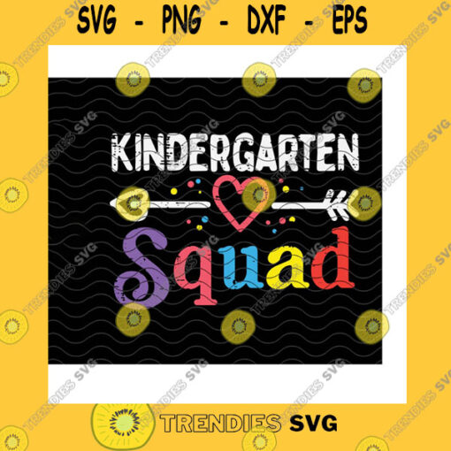 School SVG Kindergarten Squad Svg Custom Grade Back To School 1St Day Of School Kinder Kid Teacher Gifts Teacher Squad