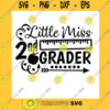 School SVG Little Miss 2Nd Grade Svg Back To School Svg Second Grade Svg