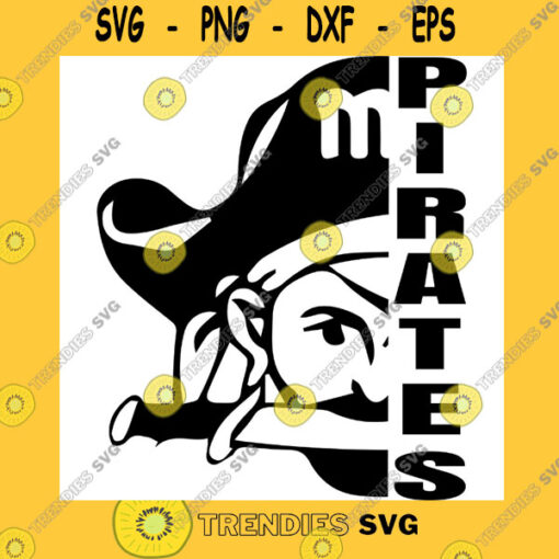 School SVG Pirate Svg Pirate Cricut Cut Files Silhouette. Pirate Clipart High School Mascot Svg School Spirit Pride