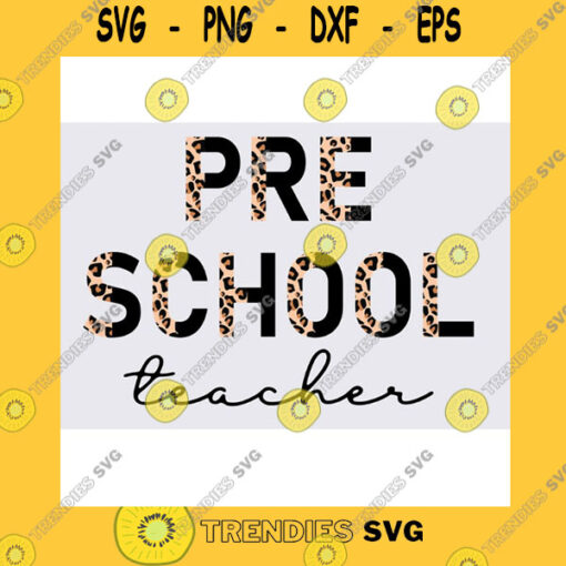 School SVG Preschool Teacher Half Leopard Svg Png Virtual Teacher Back To School Svg Teaching Designs Teacher Leopard Svg Png Funny Teacher Design