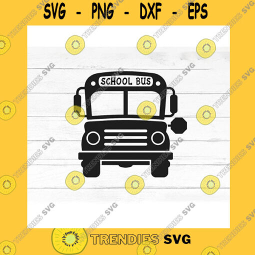 School SVG School Bus Svg Cut File Silhouette School Bus Driver Svg For Cricut Png Print File Simple Bus Design For Cutting Machines