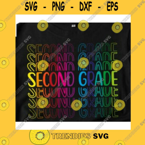 School SVG Second Grade Svg Colorful Second Grade Svg Back To School SvgSchool Shirt SvgCricut SvgSecond Grade Student SvgFirst Day Of School Svg