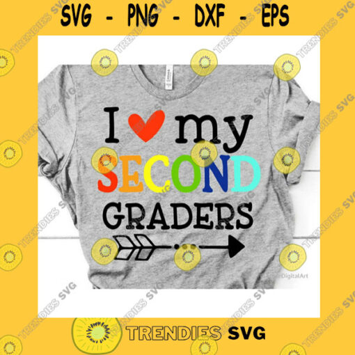 School SVG Second Grade Teacher Svg 2Nd Grade Teacher I Love My Second Graders Back To School First Day Of School Svg For Cricut Silhouette Png