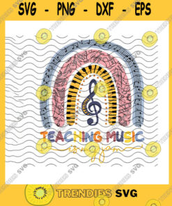 School SVG Teaching Music Is My Jam Rainbow PngBack To SchoolSt Day Of SchoolMusic Note RainbowBoho RainbowTeacher GiftsPng Sublimation Print