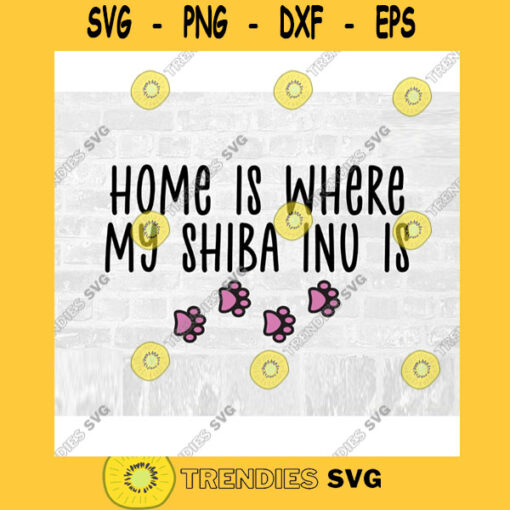 Shiba Inu SVG Dog Breed Svg Paw Print Svg Commercial Use Svg Dog Breed Stickers Svg