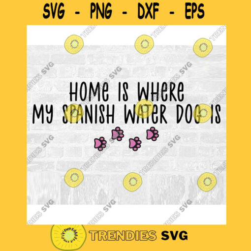 Spanish Water Dog Breed Svg Dog Breed Svg Paw Print Svg Commercial Use Svg Dog Breed Stickers Svg