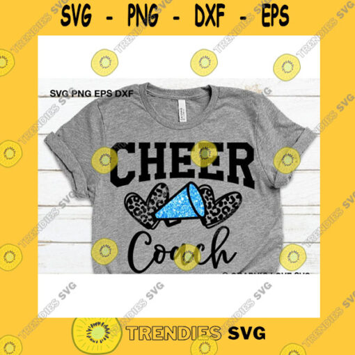 Sport SVG Cheer Coach Svg Leopard Glitter Cheerleader Svg Leopard Print Heart Svg Cheer Group Shirts Svg Sky Basketball Football Iron On Png