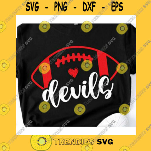 Sport SVG Devils Football Svg Files For CricutSilhouetteFootball ShirtFootball Mom SvgDevils College TeamDevils SvgDevils Football Team Svg