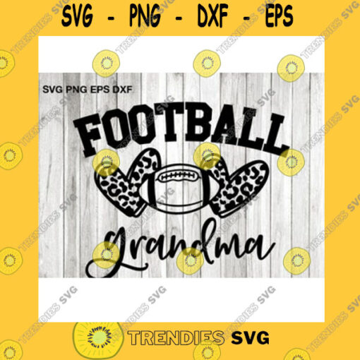 Sport SVG Football Grandma Svg Leopard Heart Svg Leopard Print Svg Football Grandma Shirt Svg Football Grandma Iron On Png Love Football Cricut