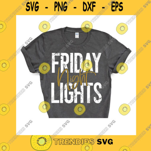 Sport SVG Friday Night Lights Svg Digital Cut File Distressed And Regular Football Svg Png