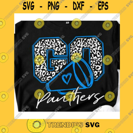 Sport SVG Go Cheer Panthers Svg Football Svg Cameo Cricut Cheer Svg Panthers Fan Svg Panthers Svg CheerleaderIron On Go Panthers Leopard Svg