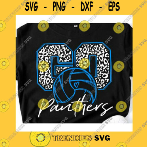 Sport SVG Go Panthers Svg Volleyball Svg Cricut Mama Svg Panthers Svg CheerleaderIron On Go Panthers Leopard Svg Love Panthers Svg Heart Svg