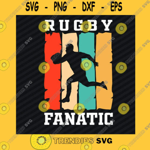 Sport SVG Retro Rugby Fanatic Svg Rugby Svg Rugby Mom Svg Sports Svg Png Cut File For Rugby Lovers