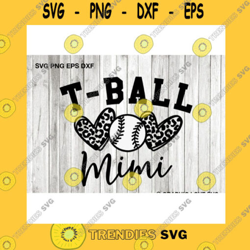 Sport SVG T Ball Mimi Svg Leopard Heart Svg Leopard Print Svg Sports Svg T Ball Mimi Shirt Svg Love Tee Ball Iron On Png Tball Mimi Cricut
