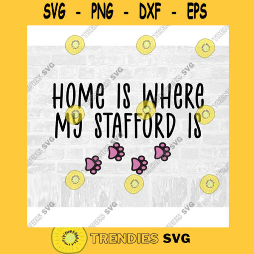 Stafford SVGStaffordshire Bull Terrier SVG Dog Breed Svg Paw Print Svg Commercial Use Svg Dog Breed Stickers Svg