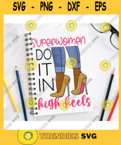 Superwomen do it in high heels Sassy Curvy girl clipart Denim girl Planner girl Boss baby Businesswoman planner stickers Lifestyle