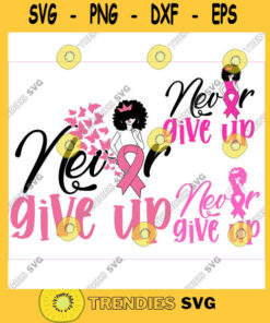Survivor svg Pink Ribbon svg Queen clipart African American africa png dxf eps jpeg png black cancer breast cancer svg never give up