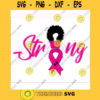 Survivor svg Pink Ribbon svg Queen clipart African American africa png dxf eps jpeg png black cancer breast cancer svg strong