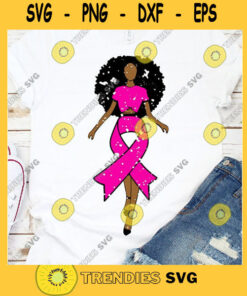 Survivor svg Pink Ribbon svg distressed grunge African American africa dxf eps jpeg png black cancer svg breast cancer svg woman svg