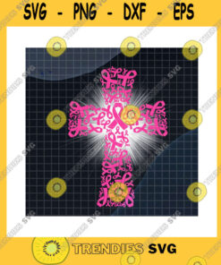 Veteran SVG Pink Ribbon Cross Png Breast Cancer Awareness Christian Cross Breast Cancer Warrior Breast Cancer Fighter Gifts Png Sublimation Print