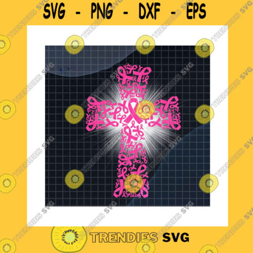 Veteran SVG Pink Ribbon Cross Png Breast Cancer Awareness Christian Cross Breast Cancer Warrior Breast Cancer Fighter Gifts Png Sublimation Print