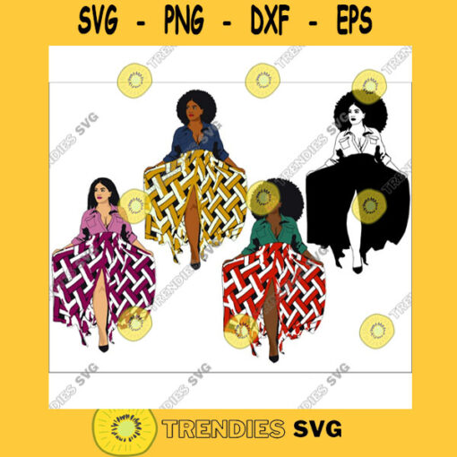 Woman Bundle svgDenim girl clipart Denim clipart Curvy girl clipart Fashion girl clipart DENIM SHIRT African American clipart