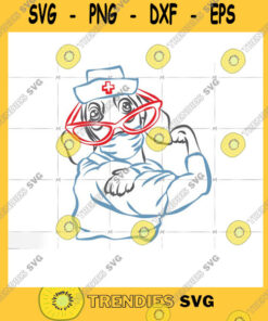 Woman SVG Funny Dachshund Nurse Wearing Face Mask PNG Cut File SVG, PNG, Silhouette, Digital Files, Cut Files For Cricut