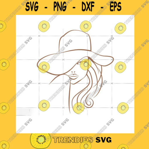 Woman SVG Girl With Hat Girl Hat
