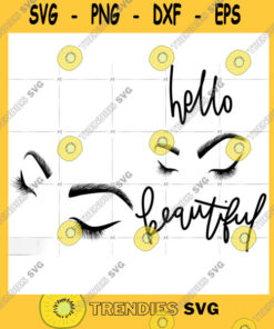 Woman SVG Hello Beautiful Eyes