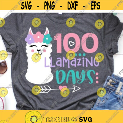 100 Day of School Svg 100 Days with My Tribe Teacher Svg Funny Svg 100th Day Shirt Svg Kids 100th Day Svg Cut File for Cricut Png