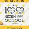 100 Days Of Loving School Svg 100 Days Of Masked School Png Quarantined Cricut Pandemic Style Svg Brains And Bows Svg Masked 100 Days Design 407