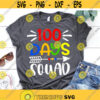 100 Days Smarter Svg 100 Days of School Shirt Svg Kids 100th Day of School Funny Fox 100th Day of School Svg File for Cricut Png Dxf.jpg