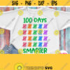 100 Days Smarter Svg 100th Day Of School Shirt Svg Colored Crayons Counting Days Tally Marks Cuttable Design Printable iron on Image Design 397