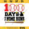 100 Days of School SVG 100 Days Svg 100th Day of School Svg 100 Days Boy SVG 100 Days Baseball Svg SVG Cut File For Cricut 452 copy