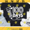 100 Days of School Svg 100th Day Cut Files Teacher Svg Dxf Eps Png Kids Svg 100 Days Shirt Design Pencil Clipart Silhouette Cricut Design 1293 .jpg