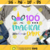 100 Days of School Svg Girl 100th Day of School Svg Kitty Face Svg Funny 100 Days 100 Magical Days Shirt Svg Files for Cricut Png Dxf.jpg