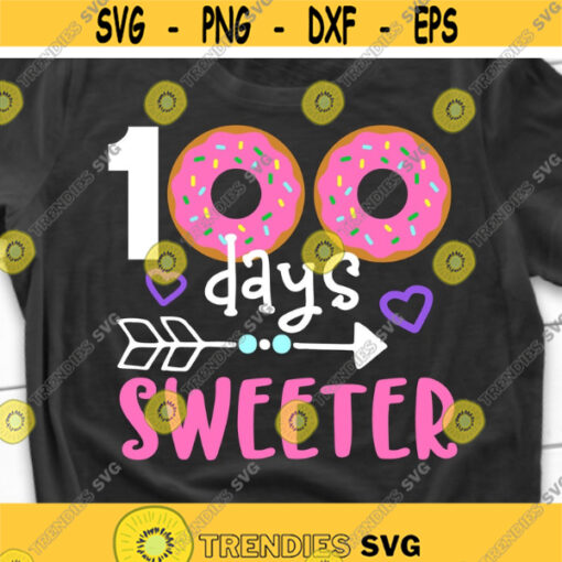 100 Days of School Svg Girl 100th Day of School Svg Mermaid Svg Funny 100 Days 100 Magical Days Shirt Svg Cut File for Cricut Png
