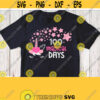 100 Magical Days Svg 100 Days Of School Svg Girl 100th Day Shirt Svg File Unicorn Stars Pink Design Cricut Silhouette Image Printable Design 35