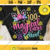 100 Magical Days of School Svg Unicorn School Cut File 100 Days Unicorn Svg Dxf Eps Png Design 18 .jpg
