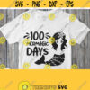 100 Mermagic Days Svg 100th Day Of School Svg 100 Days Girl Shirt Svg Black Saying with Mermaid Cricut Design Silhouette Cameo Cut File Design 237