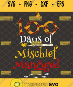 100 days of mischief managed svg harry potter inspired gifts