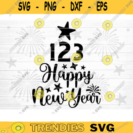123 Happy New Year SVG Cut File Happy New Year Svg Hello 2021 New Year Decoration New Year Sign Silhouette Cricut Printable Vector Design 1512 copy