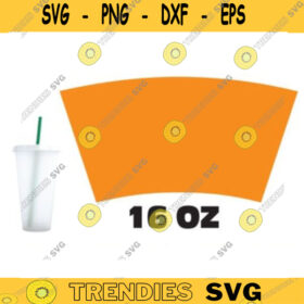 Hot SVG - 16 Oz Wrap Tumpler Hot Cup Template Svg, Png, Word, Psd, 16 ...