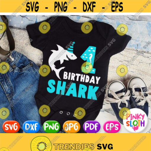1st Birthday Shark Svg Boy 1st Birthday Shirt Svg First Birthday Boy Svg Baby Shark Svg Cricut Design Silhouette Printable Iron on Design 205
