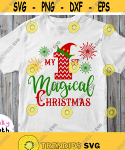 1St Christmas Svg Christmas Boy Girl Shirt Svg File First Christmas Svg Dxf Png Pdf Eps Jpg Image Printable Cuttable Cricut Silhouette Design 516
