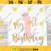 1st birthday SVG First birthday girl SVG Cricut cut files